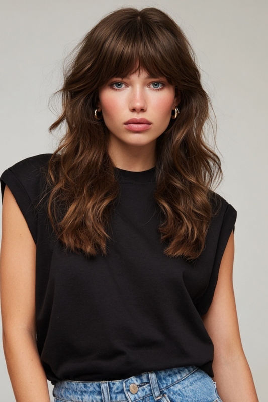 Padded Sleeveless Tshirt - Black