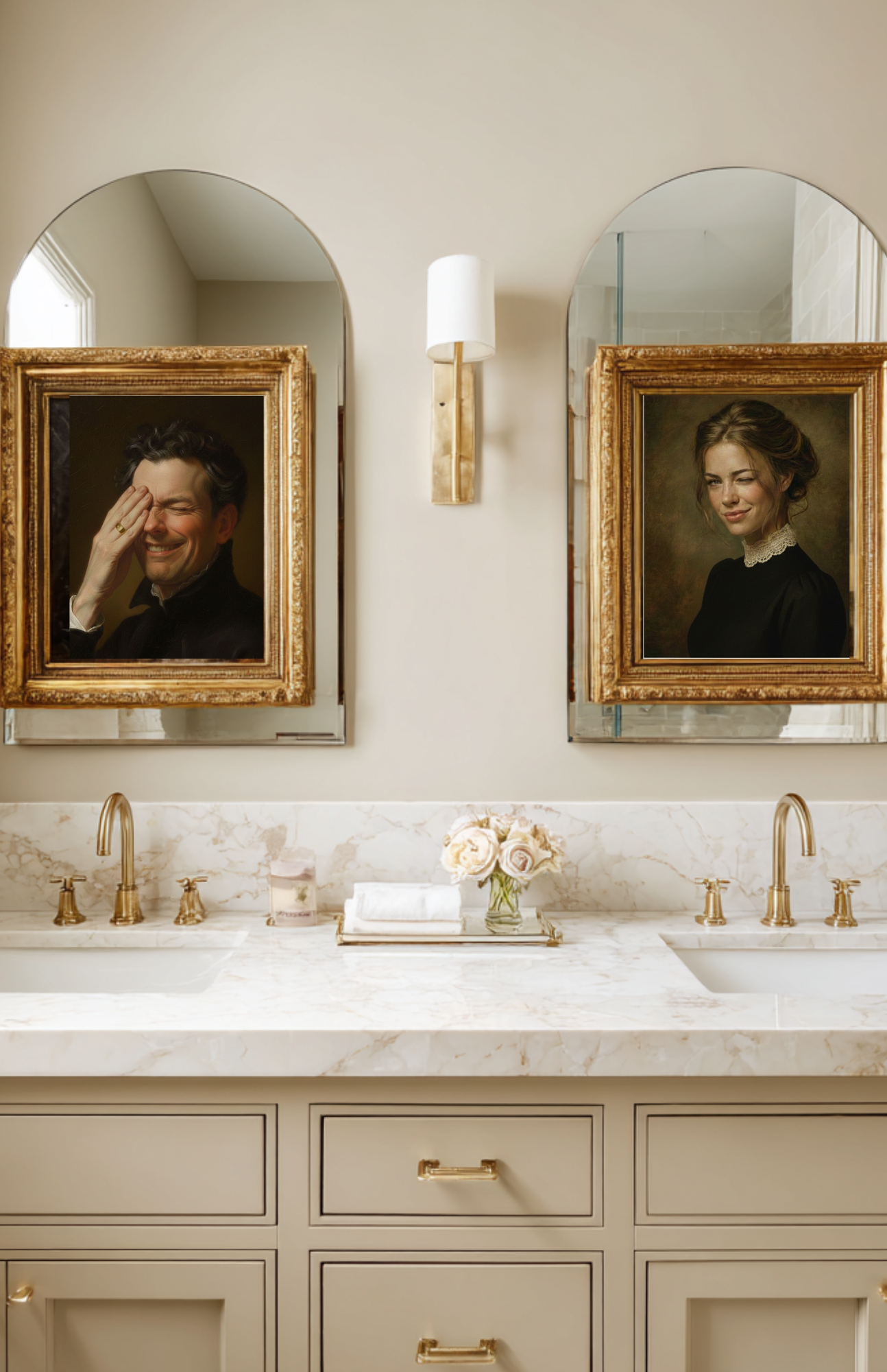 Classic & Funny Bathroom Wall Art: Please Remain Seated series